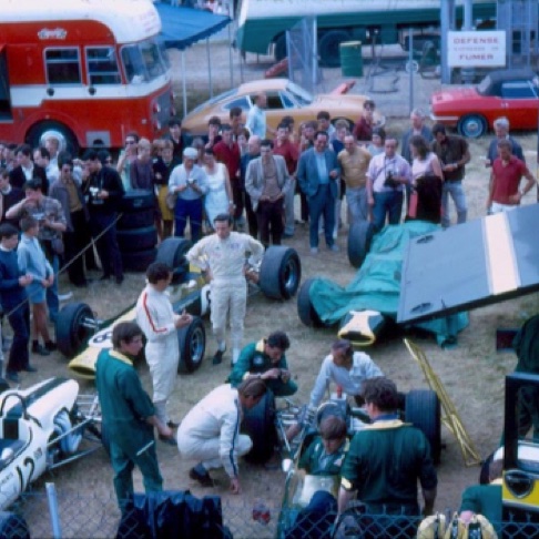 Stands Lotus GP de Reims Gueux 1967
© Alain Foreau
Contribution Sylvain Patrimoine 51/Autodiva