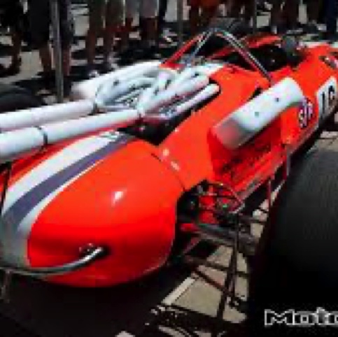 Arrière typique de la Lotus 38