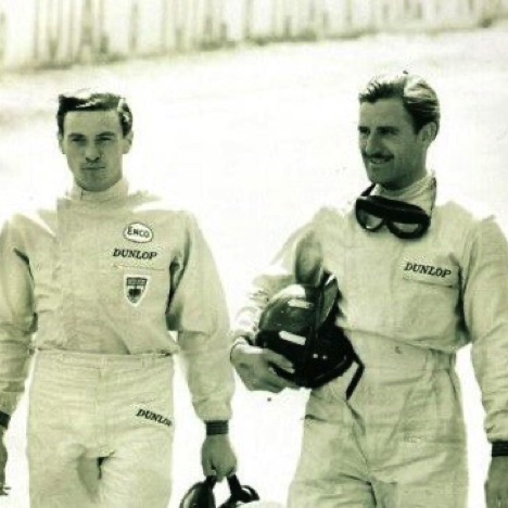 Avec son éternel rival et ami : Graham Hill