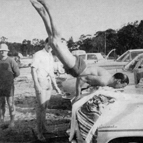 Un peu d'excercie en Tasmanie ppour garder la forme en ce début d'année