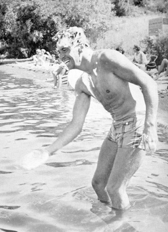 Pendant les séries Tasman après une séance de skis nautiques sur le lac Taupo (NZ)
© Graham Gauld