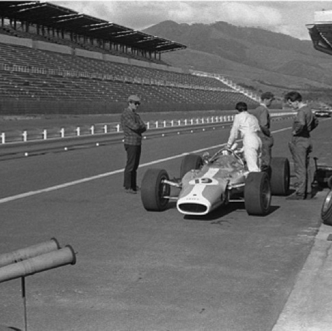 Avec Colin, pendant les essais