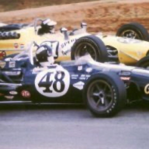 Dan Gurney et Jim au coude à coude en tout début de course