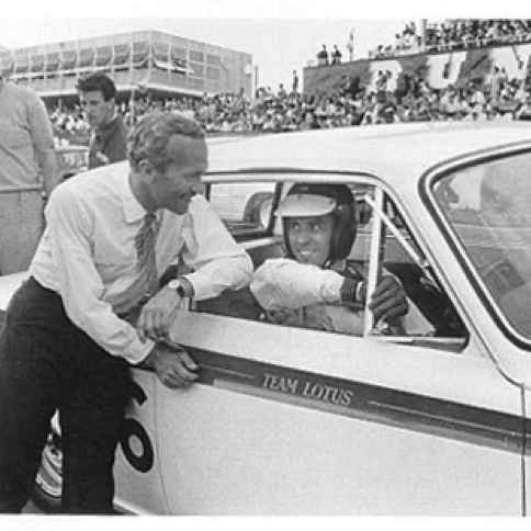 Jim et le "patron" Colin Chapman
© Graham Robson.