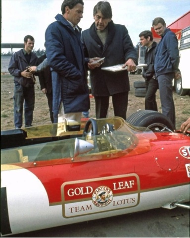 La nouvelle livr&eacute;e "Gold Leaf" de la Lotus pour la s&eacute;rie Tasman 196o